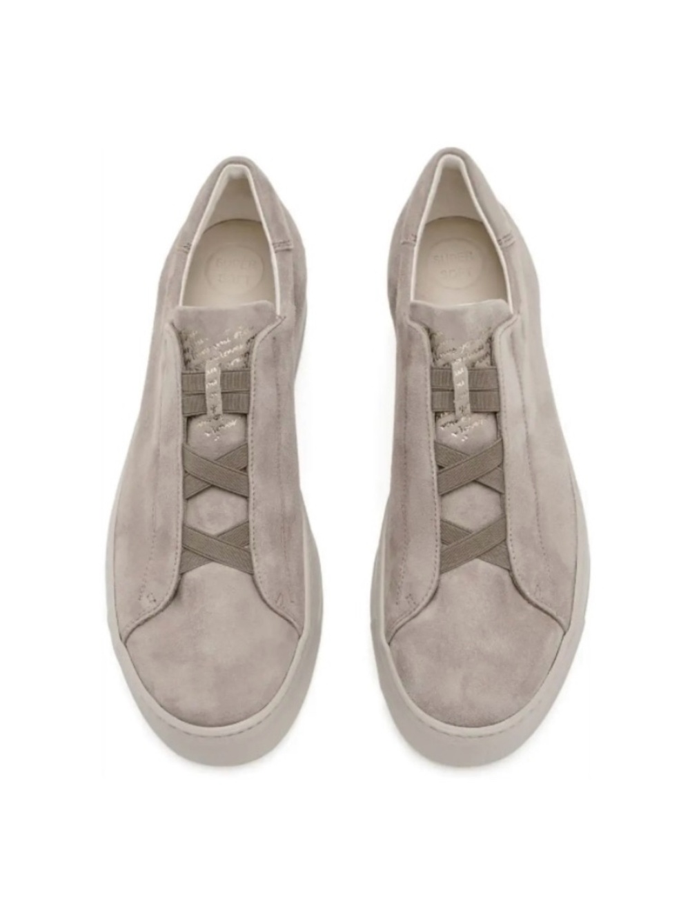 Cream suede Leather sneakers. US sizes Never worn